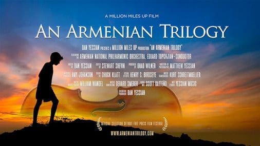 A poster for an armenian trilogy